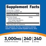 Nutricost Griotte (cerise acide), 300 mg – 240 capsules – photo 3