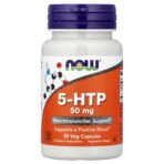 NOW Foods 5-HTP, 50 mg – 30 capsules végétariennes