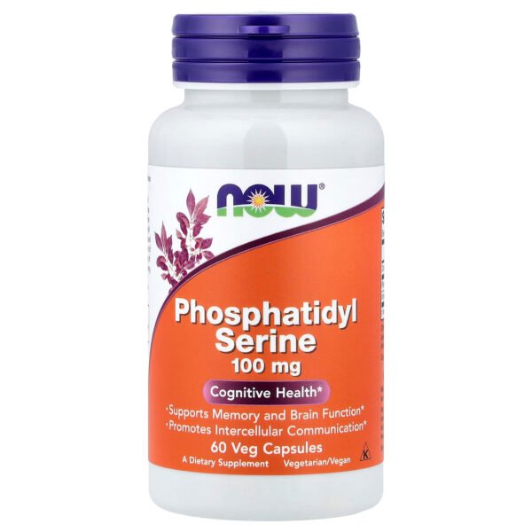 NOW Foods Phosphatidylsérine – 60 capsules végétales