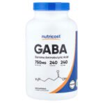 Nutricost GABA, 750 mg – 240 capsules