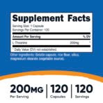 Nutricost L-théanine, 200 mg – 120 capsules – photo 3
