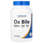 Nutricost Bile de bœuf, 500 mg – 120 capsules