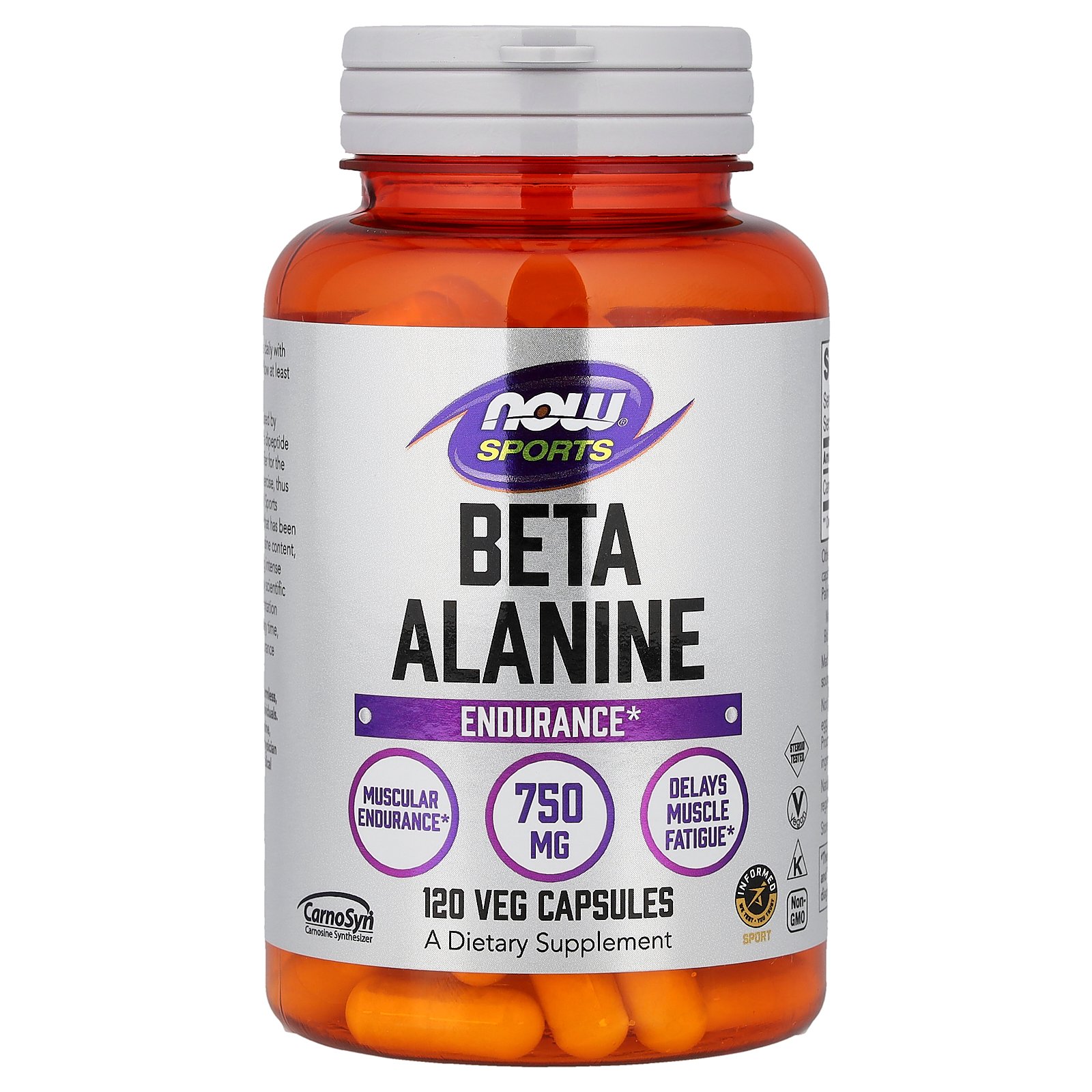 NOW Foods Sports Bêta-alanine Endurance, 750 mg – 120 capsules végétales NOW Foods Sports Bêta-alanine Endurance, 750 mg – 120 capsules végétales