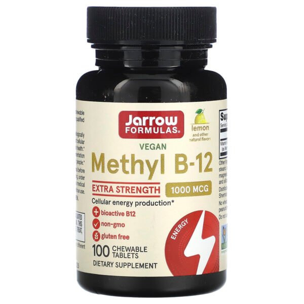 Jarrow Formulas Méthyl B12, citron, 1000 µg – 100 comprimés à croquer