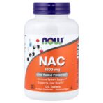 NOW Foods NAC (N-acétylcystéine), 1000 mg – 120 comprimés