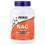 NOW Foods NAC (N-acétylcystéine), 1000 mg – 120 comprimés