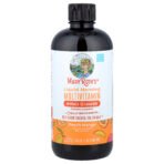 MaryRuth's Multivitamines liquides du matin + croissance des cheveux, pêche et mangue – 450 ml