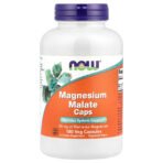 NOW Foods Malate de magnésium, 95 mg – 180 capsules végétales