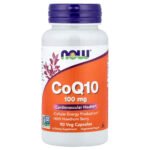 NOW Foods CoQ10 aux baies d'aubépine – 90 capsules végétariennes