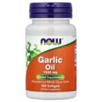 NOW Foods Huile d'ail, 1500 mg – 100 capsules à enveloppe molle