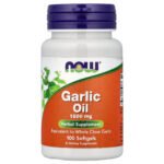 NOW Foods Huile d'ail, 1500 mg – 100 capsules à enveloppe molle