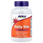 NOW Foods Daily Vits™ Multivitamines et multiminéraux – 120 capsules végétales