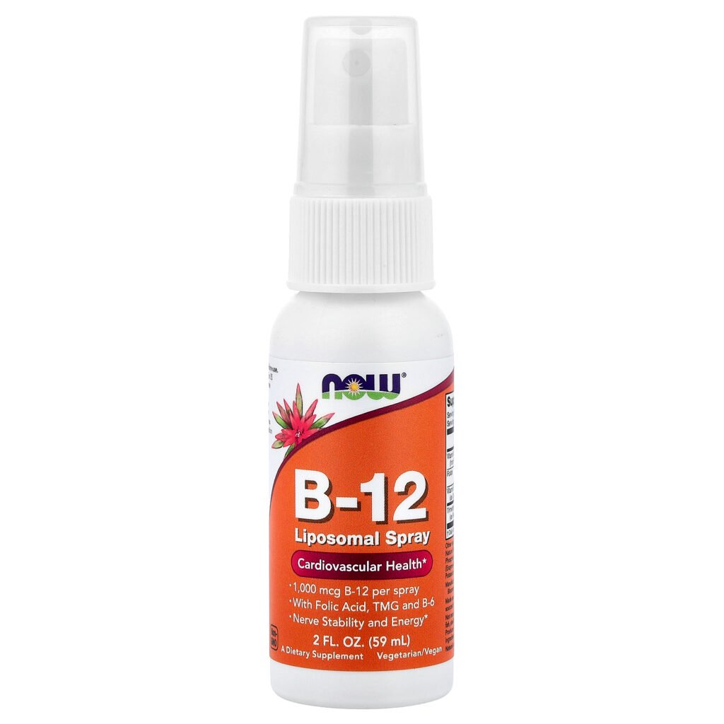 NOW Foods Vitamine B-12 en spray liposomal – 59 ml