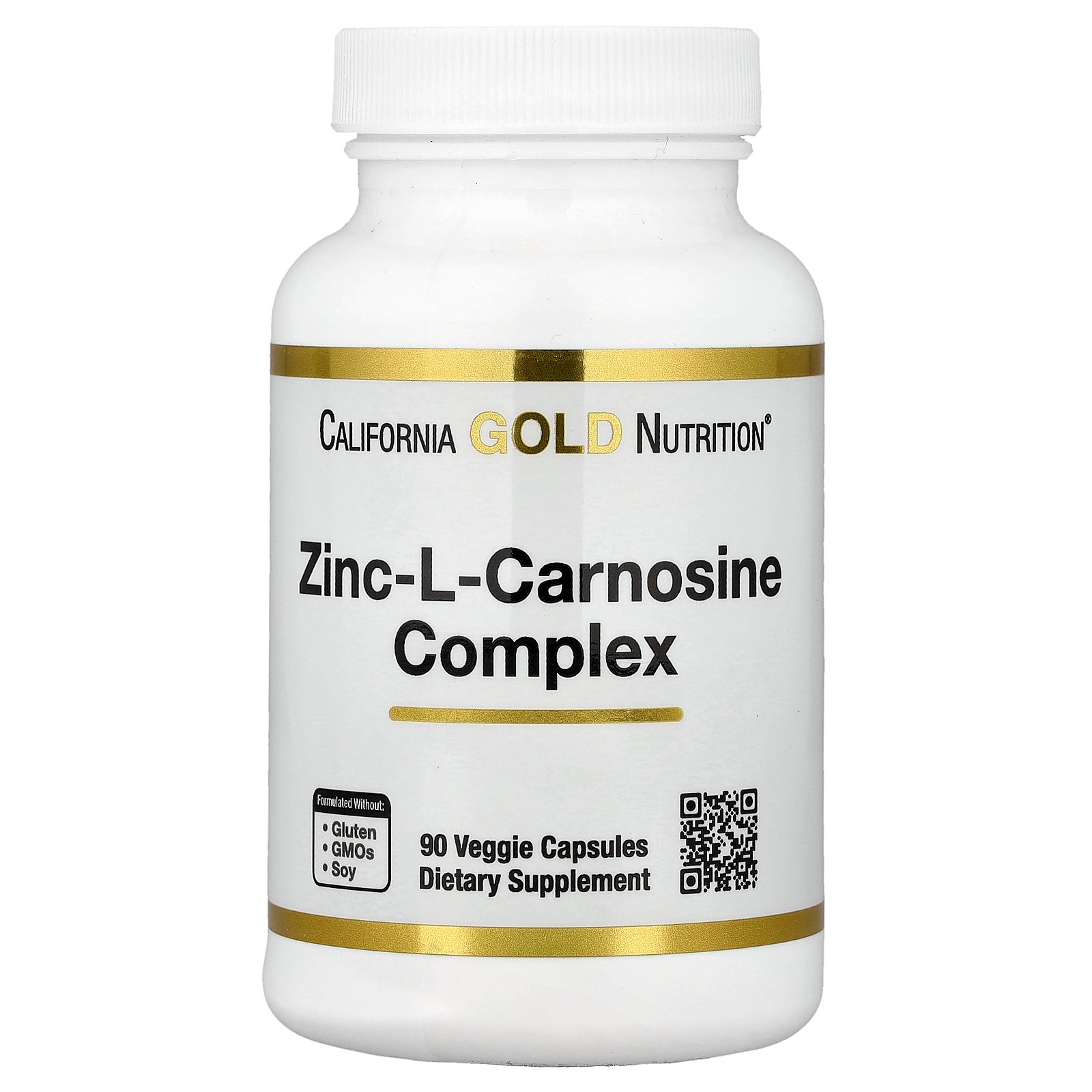California Gold Nutrition Complexe zinc-L-carnosine – 90 capsules végétales California Gold Nutrition Complexe zinc-L-carnosine – 90 capsules végétales