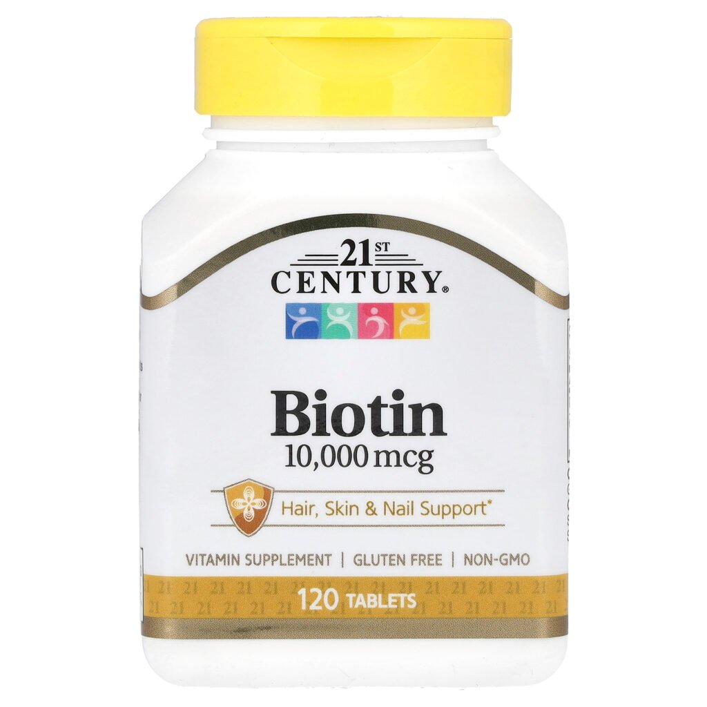 21st Century Biotine, 10 000 µg – 120 comprimés