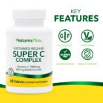 NaturesPlus Complexe Super C, libération prolongée – 60 comprimés – photo 3