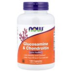 NOW Foods Glucosamine et chondroïtine – 120 capsules végétales