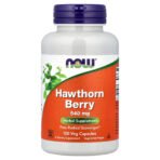NOW Foods Baie d'aubépine – 100 capsules végétales (540 mg par capsule)