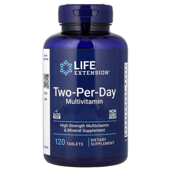 Life Extension Multivitamines Two-Per-Day – 120 comprimés