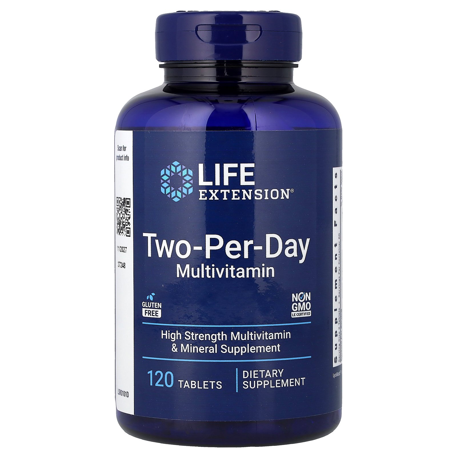 Life Extension Multivitamines Two-Per-Day – 120 comprimés Life Extension Multivitamines Two-Per-Day – 120 comprimés