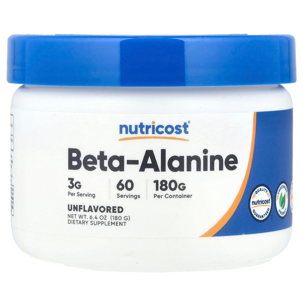 Nutricost Bêta-alanine en poudre, sans arôme – 180 g