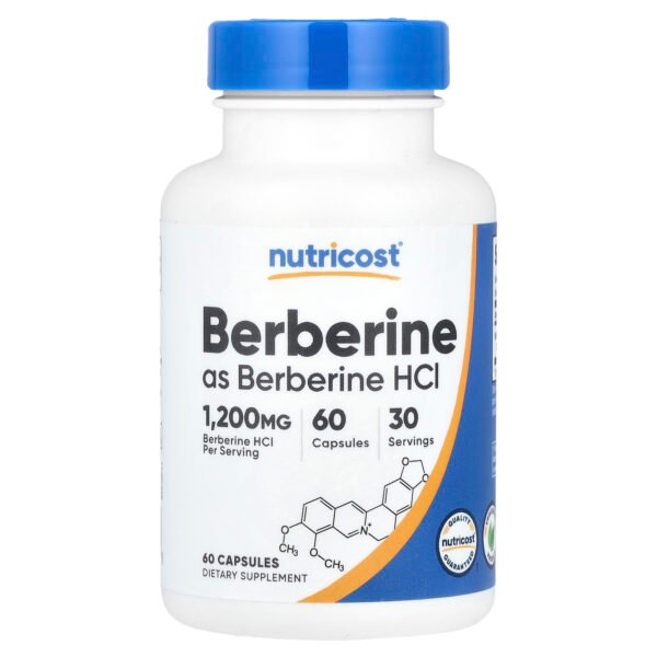 Nutricost Berbérine – 60 capsules (600 mg par capsule)