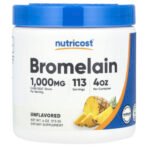 Nutricost Bromélaïne en poudre, non aromatisée – 113 g