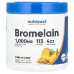 Nutricost Bromélaïne en poudre, non aromatisée – 113 g