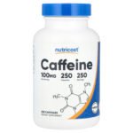 Nutricost Caféine, 100 mg – 250 capsules