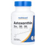Nutricost Astaxanthine, 12 mg – 120 capsules à enveloppe molle