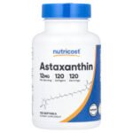 Nutricost Astaxanthine, 12 mg – 120 capsules à enveloppe molle