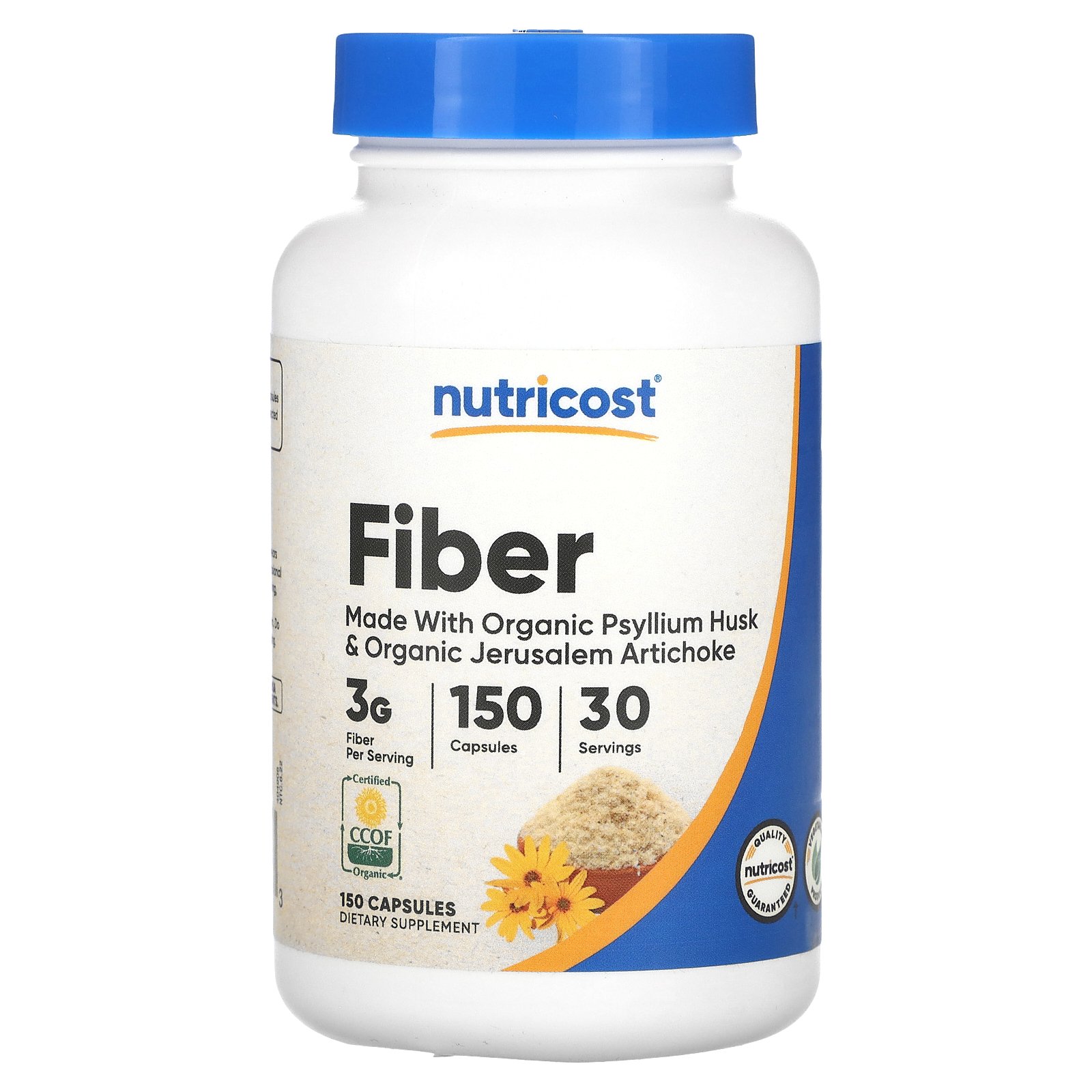 Nutricost Fibres (psyllium et topinambour biologiques) – 150 capsules Nutricost Fibres (psyllium et topinambour biologiques) – 150 capsules