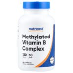 Nutricost Complexe de vitamines B méthylées – 120 capsules