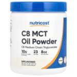 Nutricost Poudre d'huile TCM C8, sans arôme – 227 g
