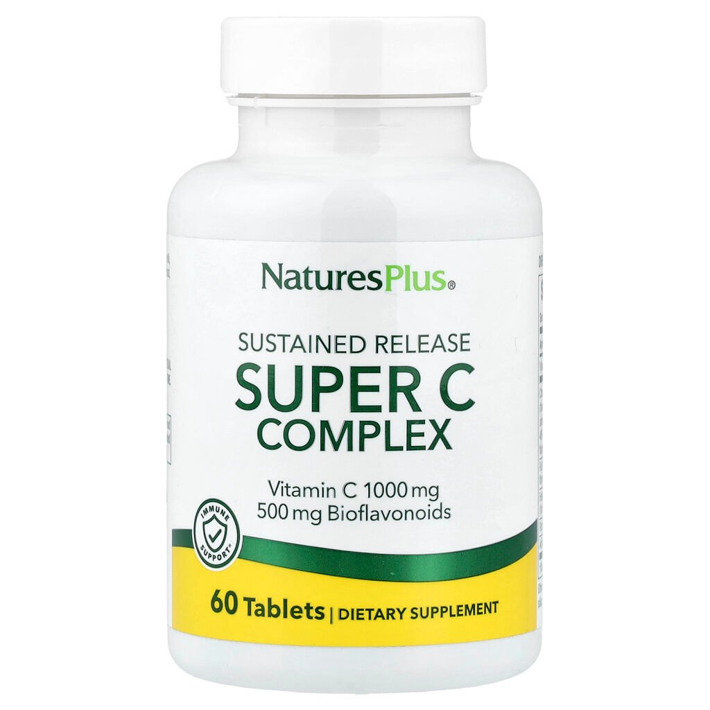 NaturesPlus Complexe Super C, libération prolongée – 60 comprimés