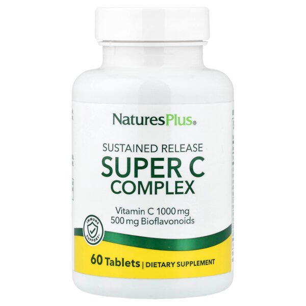 NaturesPlus Complexe Super C, libération prolongée – 60 comprimés