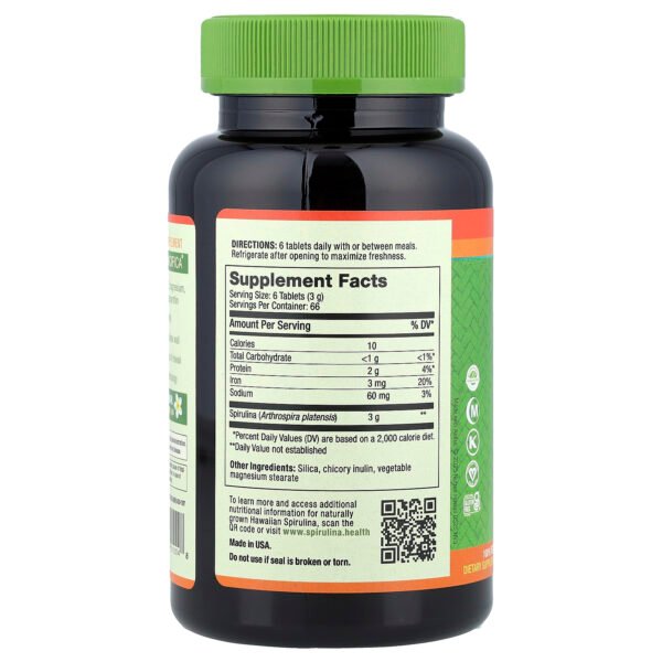 Nutrex Hawaii Pure Hawaiian Spirulina®, 500 mg – 400 comprimés – photo 2