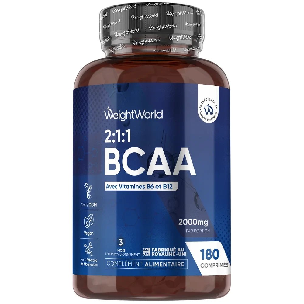 WeightWorld BCAA 2:1:1 – 180 comprimés