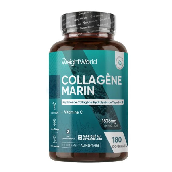 WeightWorld Collagène Marin Intense en Comprimés – 180 comprimés