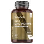WeightWorld Huile d’Ail Inodore – 180 capsules molles