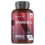 WeightWorld Vitamine A 10000UI (3000 µg) – 365 comprimés
