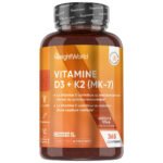 WeightWorld Vitamine D3 et K2 en comprimés – 365 comprimés
