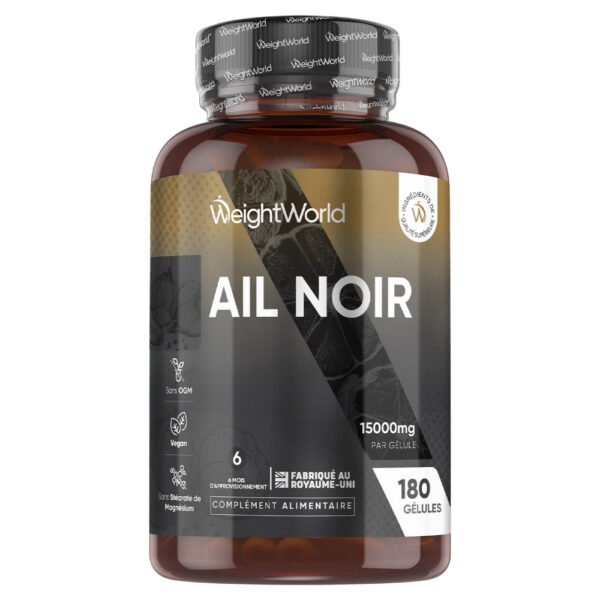 WeightWorld Ail Noir Fermenté 15000 mg – 180 gélules