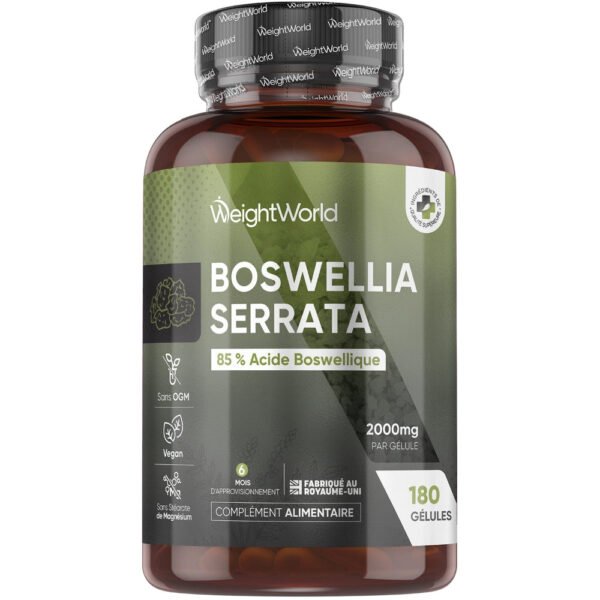 WeightWorld Boswellia Serrata en Gélules – 180 gélules