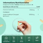 WeightWorld CLA (Acide linoléique conjugué) – 180 capsules molles – photo 4