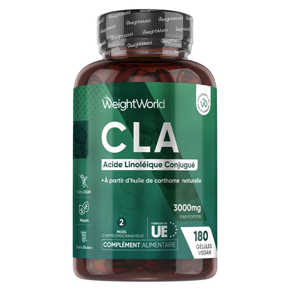 WeightWorld CLA (Acide linoléique conjugué) – 180 capsules molles