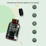 WeightWorld Huile de Graines de Cumin Noir pressée à froid – 180 capsules molles – photo 2