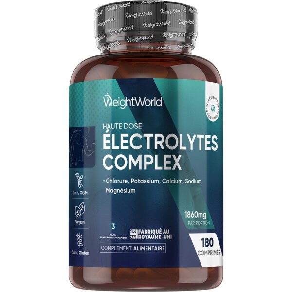 WeightWorld Électrolytes en comprimés – 180 comprimés