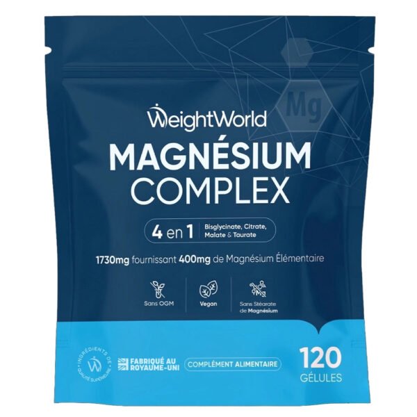 WeightWorld Complexe de Magnésium 4-en-1 – 120 gélules