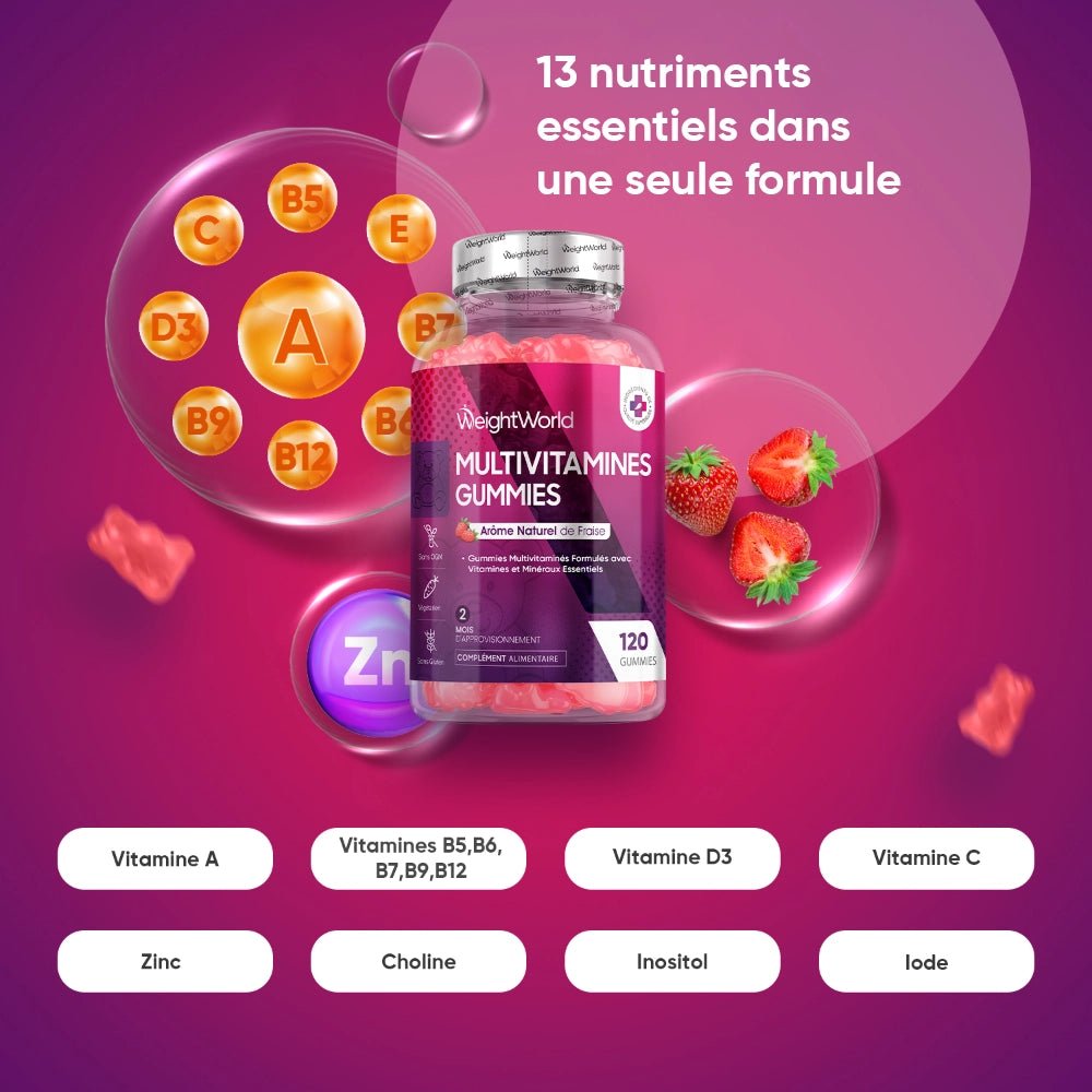 WeightWorld Gummies Multivitaminés – 120 gummies – photo 2